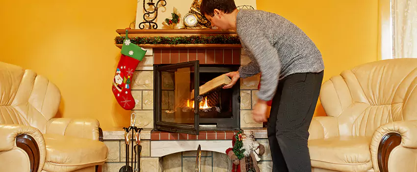 Rusted Metal Fireplace Restoration in Alamogordo, New Mexico